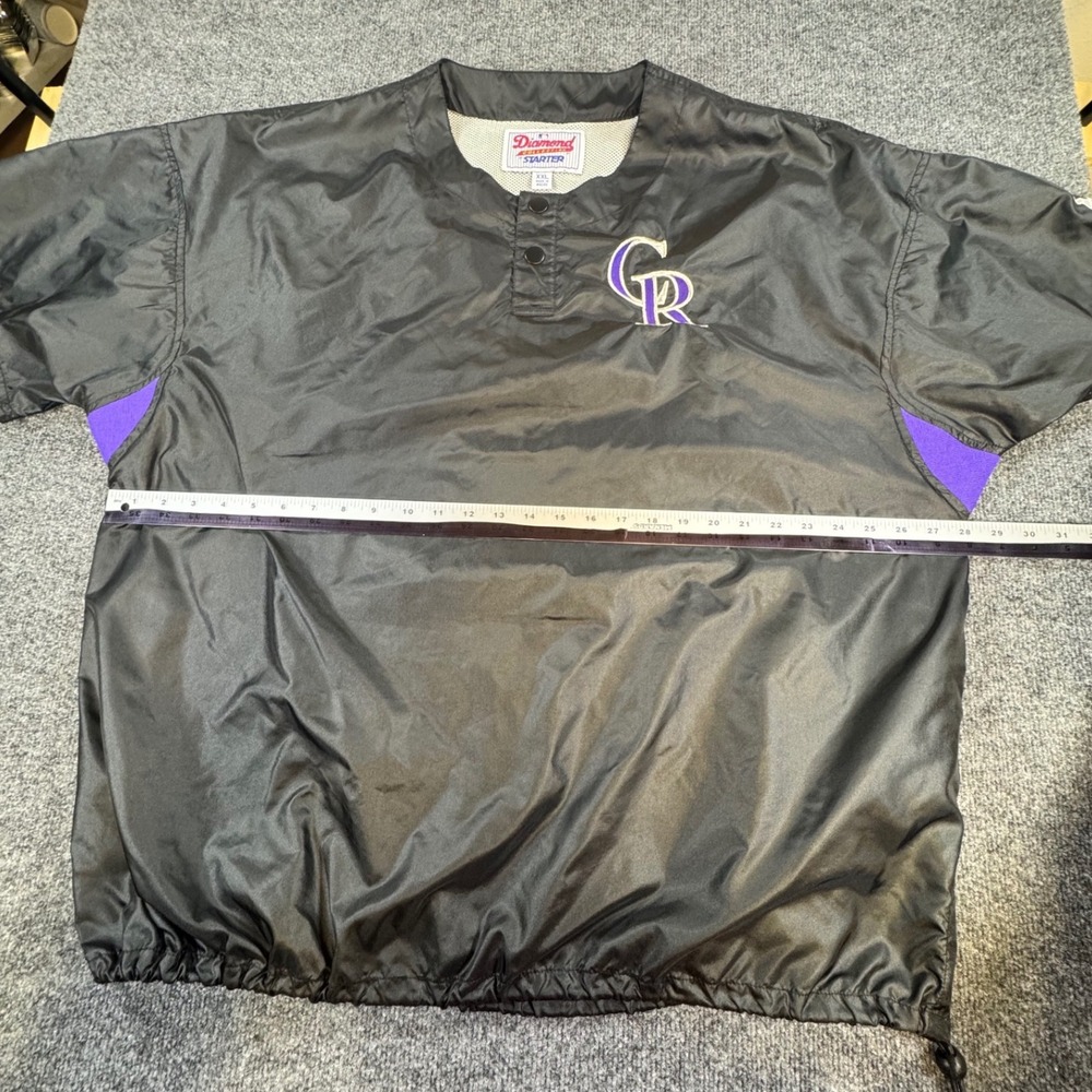 #90 Vintage Colorado Rockies Starter Pullover Jacket XXL Diamond Collection MLB‎ - Picture 8 of 8